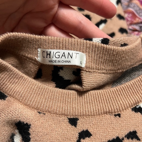 Leopard Print Open Front Cardigan - Picture 6 of 6